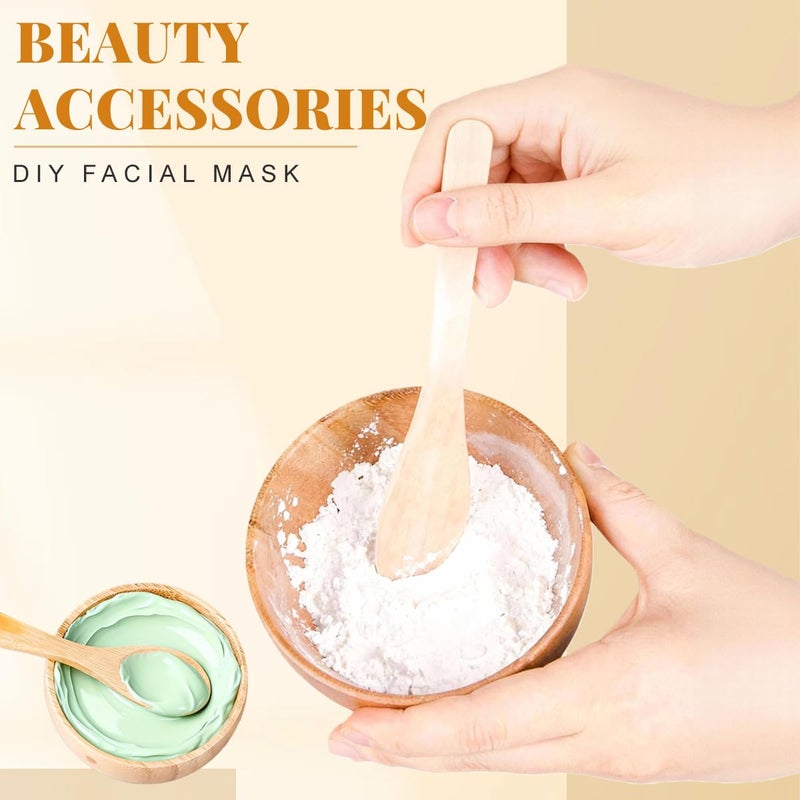ericotry Eco Bamboo Mixing Bowl - Cute Miuni Small Facial Skin Care Mixing Bowl DIY Homemade Mini Cosmetic Tool Sets - Image 4